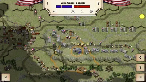 Скриншот 1 — Civil War: Gettysburg