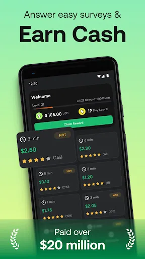 Скриншот 1 — HeyCash: Earn Money & Cash now