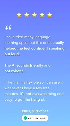 Скриншот 2 — Heylama: AI Language Learning