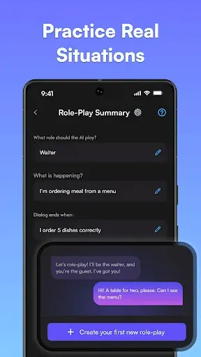 Скриншот 3 — Heylama: AI Language Learning