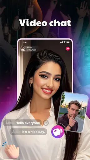 Скриншот 1 — HeyParty - Chat room & Live