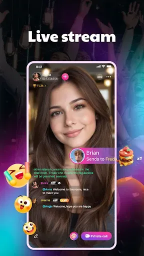 Скриншот 2 — HeyParty - Chat room & Live