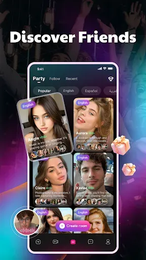 Скриншот 3 — HeyParty - Chat room & Live