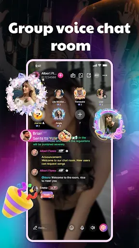 Скриншот 4 — HeyParty - Chat room & Live