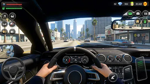 Скриншот 1 — US Car Drive Simulator offline