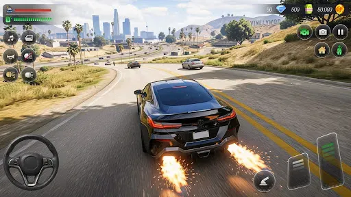 Скриншот 4 — US Car Drive Simulator offline