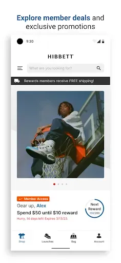 Скриншот 1 — Hibbett - Sneakers & Clothing