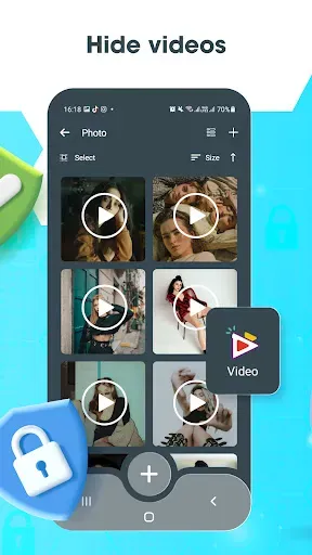 Скриншот 2 — HideS: Lock Video, Hide Photo