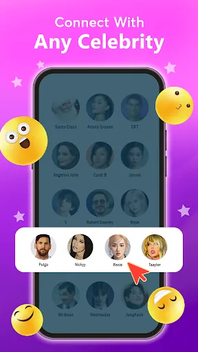 Скриншот 1 — Idol Prank Video Call & Chat