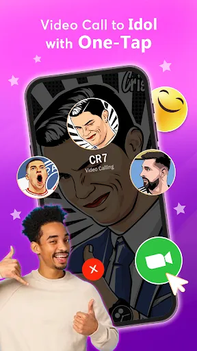 Скриншот 3 — Idol Prank Video Call & Chat