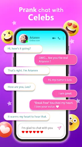 Скриншот 5 — Idol Prank Video Call & Chat