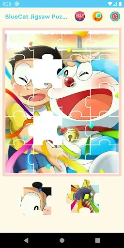 Скриншот 4 — Bluecat Cartoon Jigsaw Puzzle 