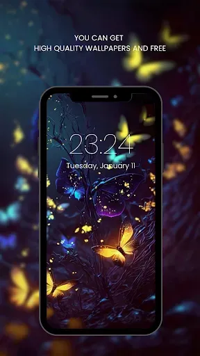 Скриншот 1 — Butterfly Wallpaper HD