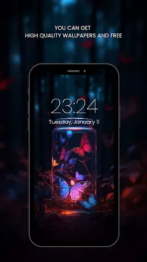 Скриншот 3 — Butterfly Wallpaper HD