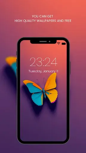 Скриншот 4 — Butterfly Wallpaper HD