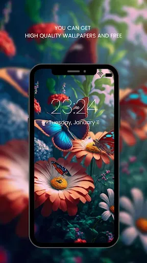 Скриншот 7 — Butterfly Wallpaper HD