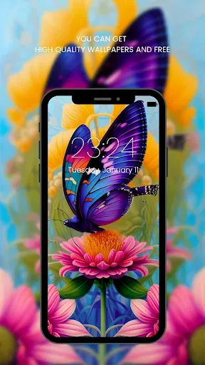 Скриншот 8 — Butterfly Wallpaper HD