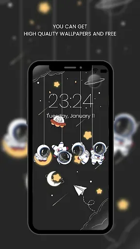 Скриншот 6 — Cute Astronaut Wallpapers HD