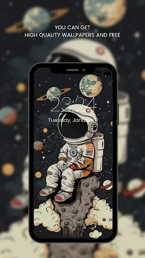Скриншот 7 — Cute Astronaut Wallpapers HD