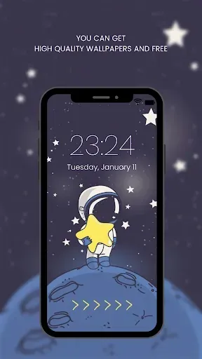 Скриншот 8 — Cute Astronaut Wallpapers HD