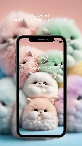Скриншот 2 — Cute Cat Wallpaper HD