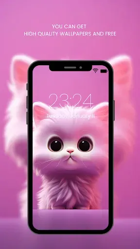 Скриншот 4 — Cute Cat Wallpaper HD