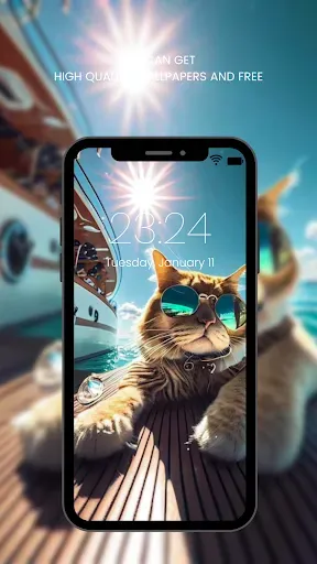 Скриншот 8 — Cute Cat Wallpaper HD