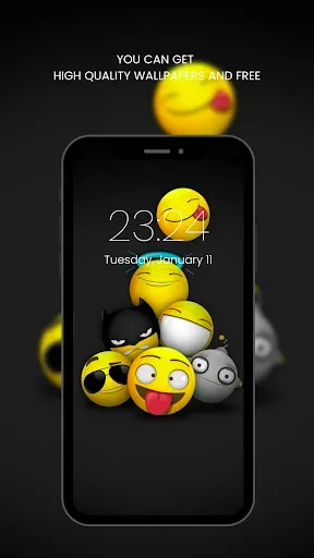 Скриншот 6 — Cute Emoji Wallpaper HD