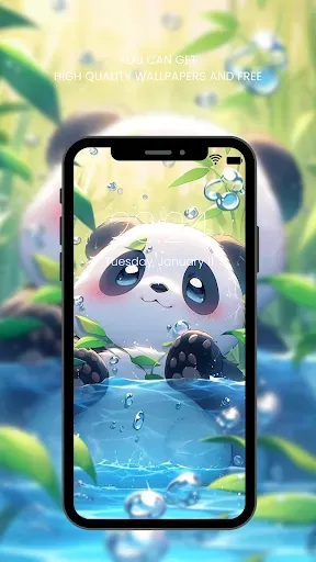 Скриншот 1 — Cute Panda Wallpaper HD