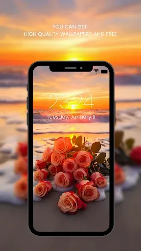 Скриншот 1 — Flower Wallpaper HD