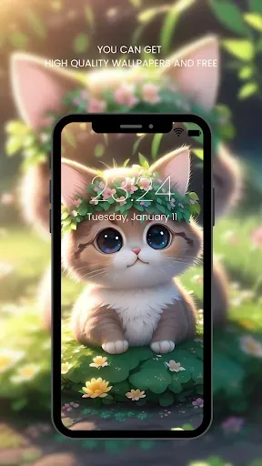 Скриншот 8 — Cute Girly Wallpaper HD