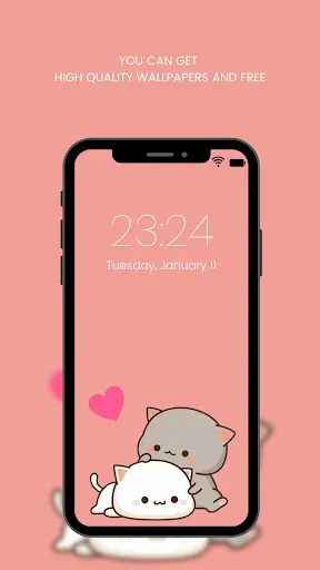 Скриншот 1 — Cute Kawaii Wallpaper HD