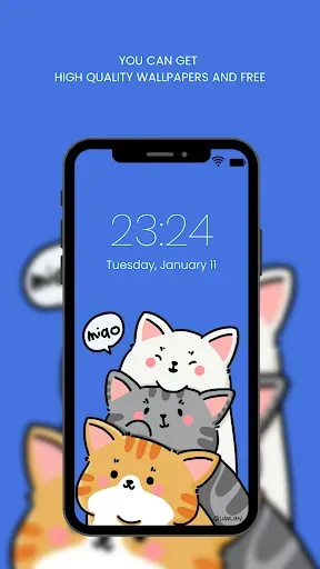 Скриншот 3 — Cute Kawaii Wallpaper HD