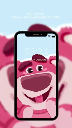 Скриншот 1 — Cute Lotso Bear Wallpaper HD