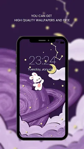 Скриншот 1 — Purple Wallpaper