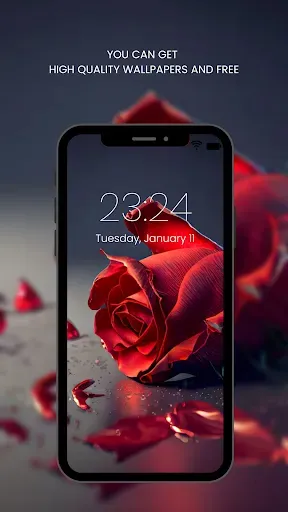Скриншот 3 — Red Rose Wallpapers Flowers