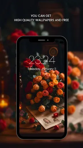 Скриншот 4 — Red Rose Wallpapers Flowers