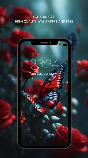 Скриншот 5 — Red Rose Wallpapers Flowers