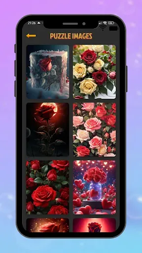 Скриншот 3 — Red Rose Jigsaw Puzzle Game