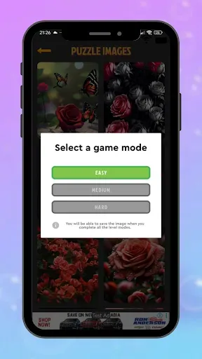 Скриншот 4 — Red Rose Jigsaw Puzzle Game