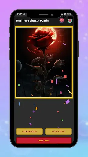 Скриншот 7 — Red Rose Jigsaw Puzzle Game