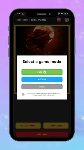 Скриншот 8 — Red Rose Jigsaw Puzzle Game