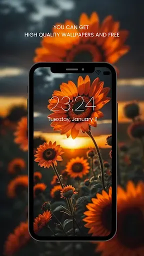 Скриншот 1 — Sunflower Wallpaper HD
