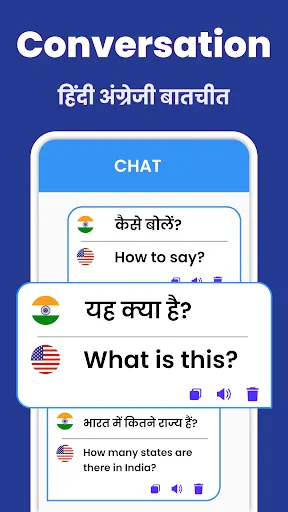 Скриншот 1 — Speak Hindi Translate English