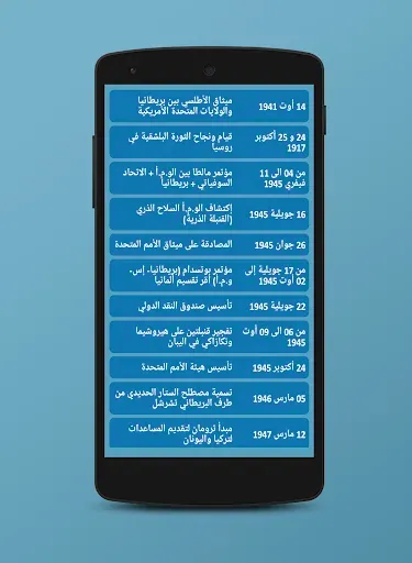 Скриншот 2 — مصطلحات وتواريخ الإجتماعيات