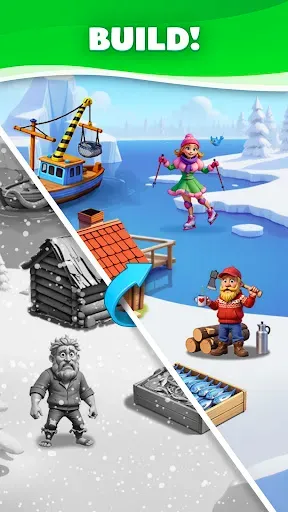 Скриншот 3 — Merge Travel: Город Мечты