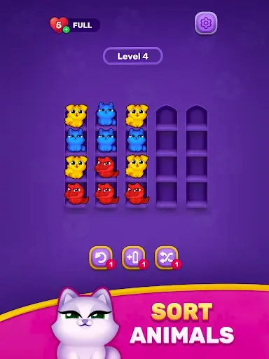 Скриншот 6 — Cozy Sort: Animal Sorting Game