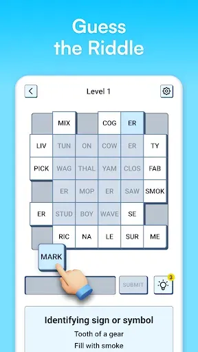Скриншот 1 — Syllatiles - Word Puzzle Game
