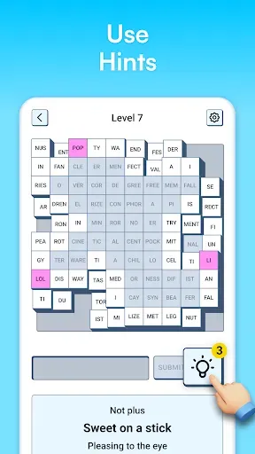 Скриншот 3 — Syllatiles - Word Puzzle Game