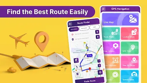 Скриншот 1 — GPS навигатор, карта русский